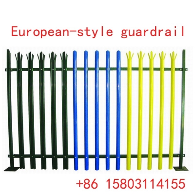 European Style Hot Dip Galvanized Palisade Fencing with I-Beam Construction for Villa Estate Security Perimeter